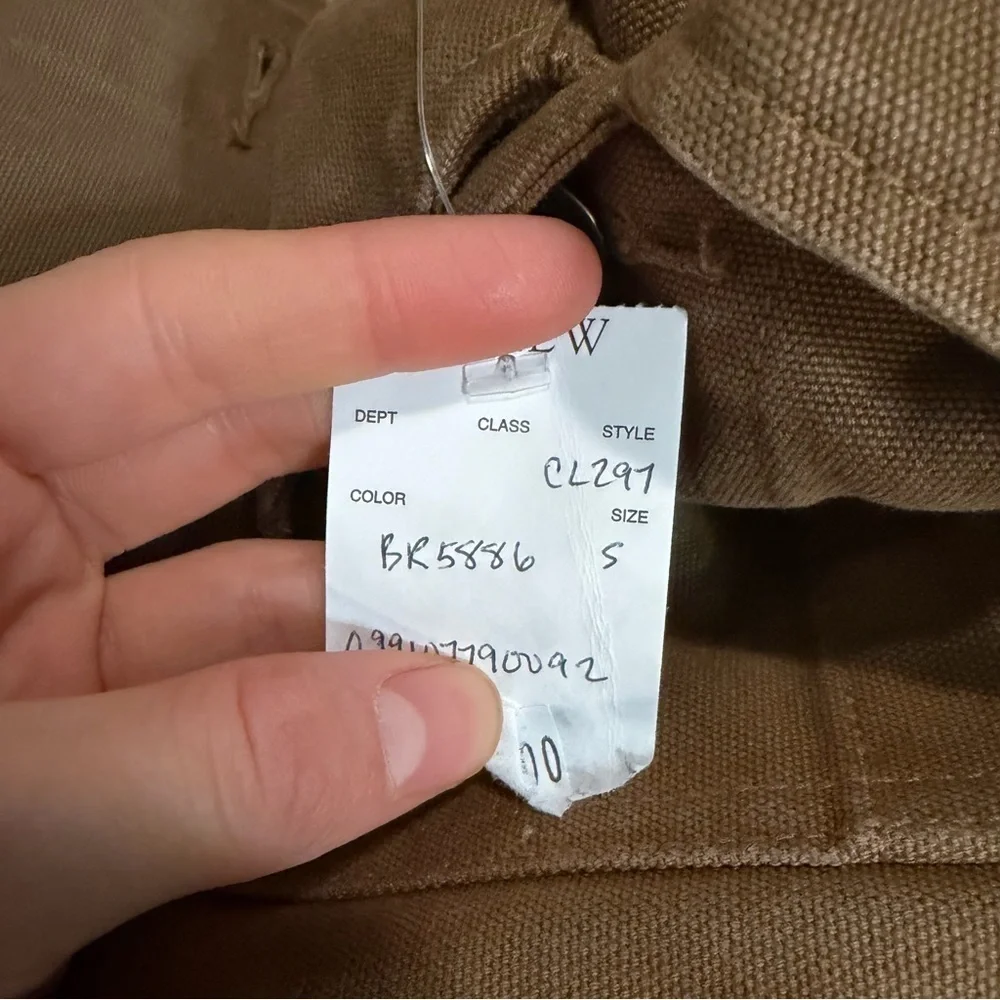 J crew dark flax Canvas chore jacket